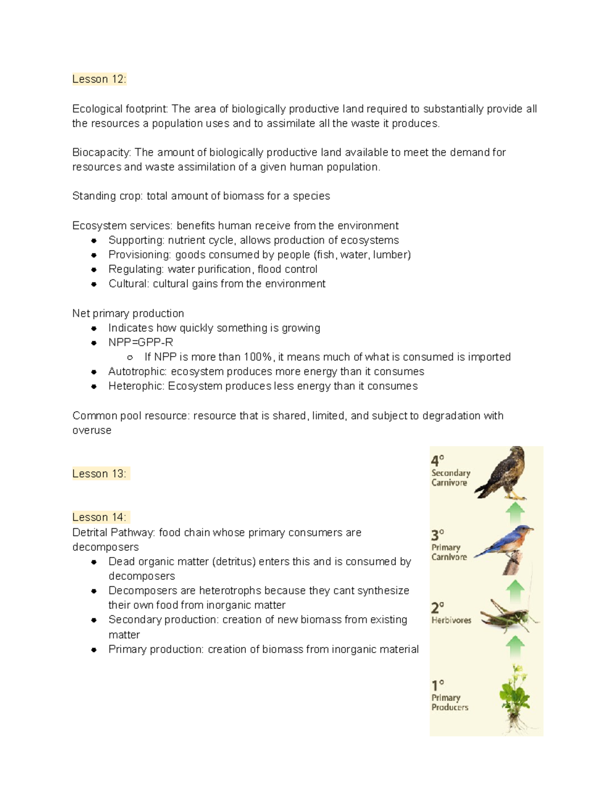 Bio 201 Readings Unit 2 Lecture Notes And Diagrams Lesson 12 Ecological Footprint The Area Bio 201 Readings Unit 2 Lecture Notes And Diagrams Lesson 12 Ecological Footprint The Area