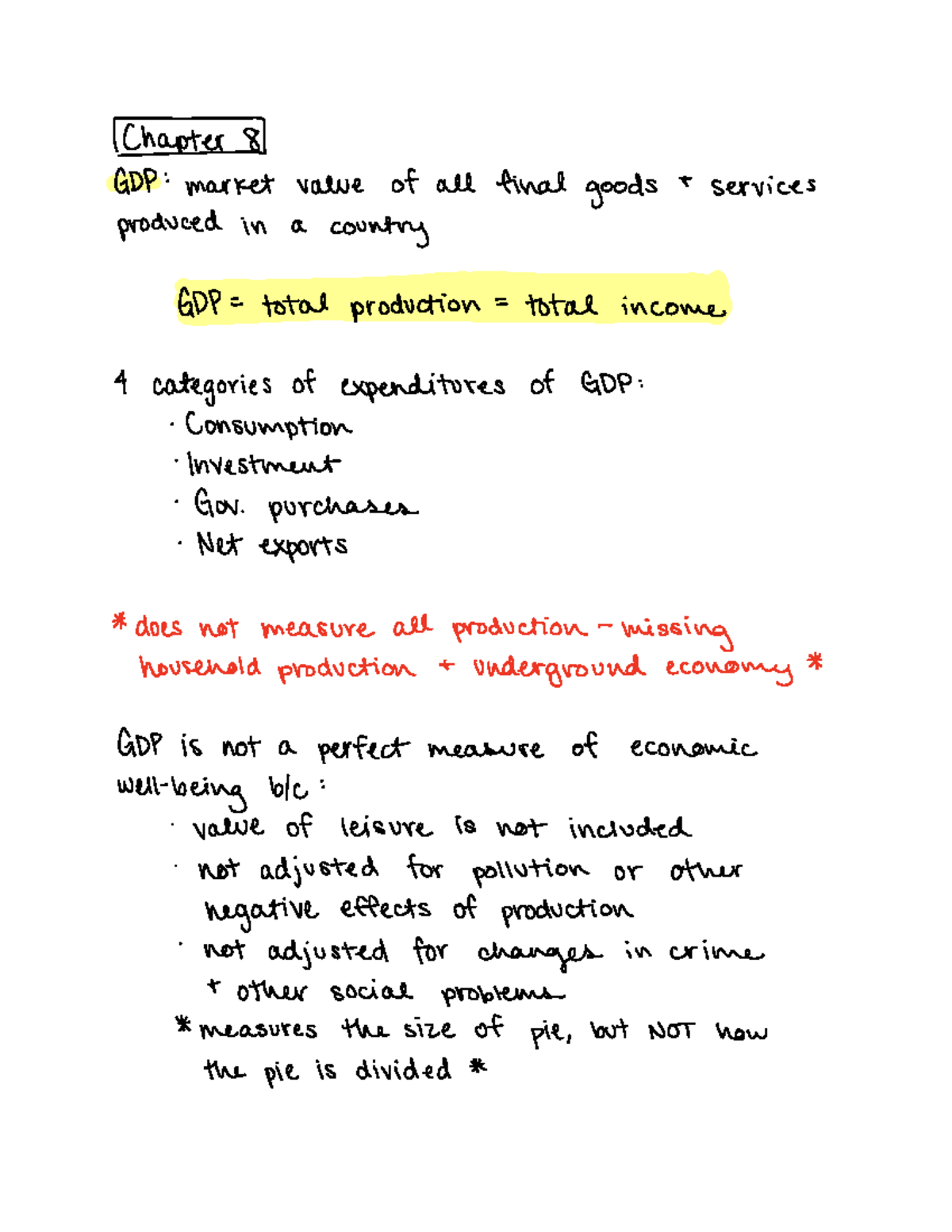 ECO202 Exam 1 Review - Chapter GDP market value of all final goods t ...