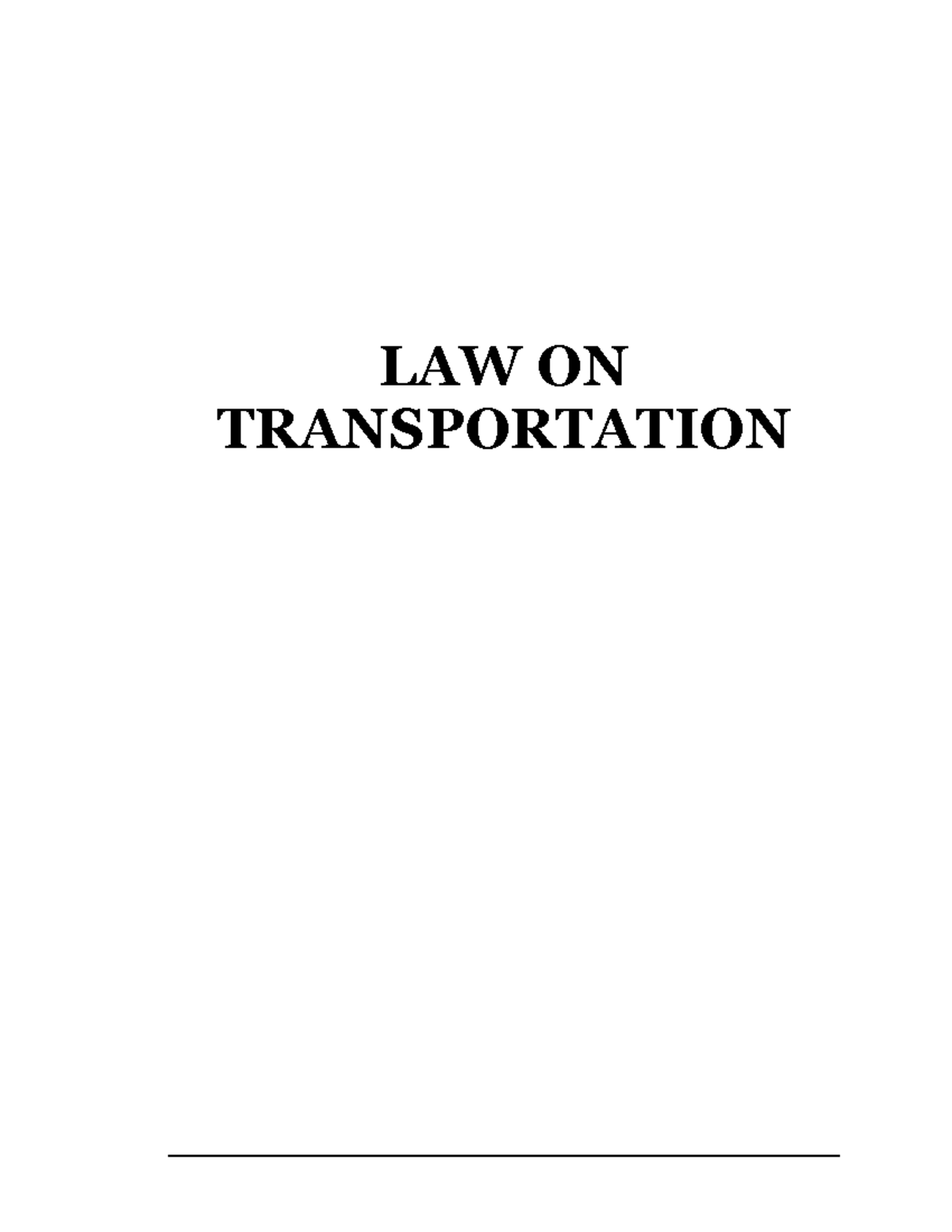 TransportationLaw Case digest LAW ON TRANSPORTATION I. CONCEPT OF COMMON CARRIER Definition