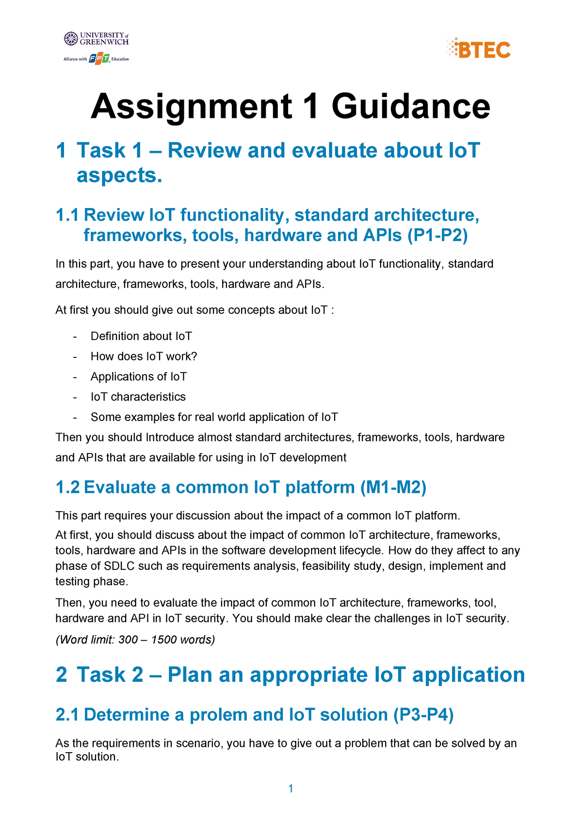 1 43-Assignment-1-Guidance - Assignment 1 Guidance 1 Task 1 – Review ...