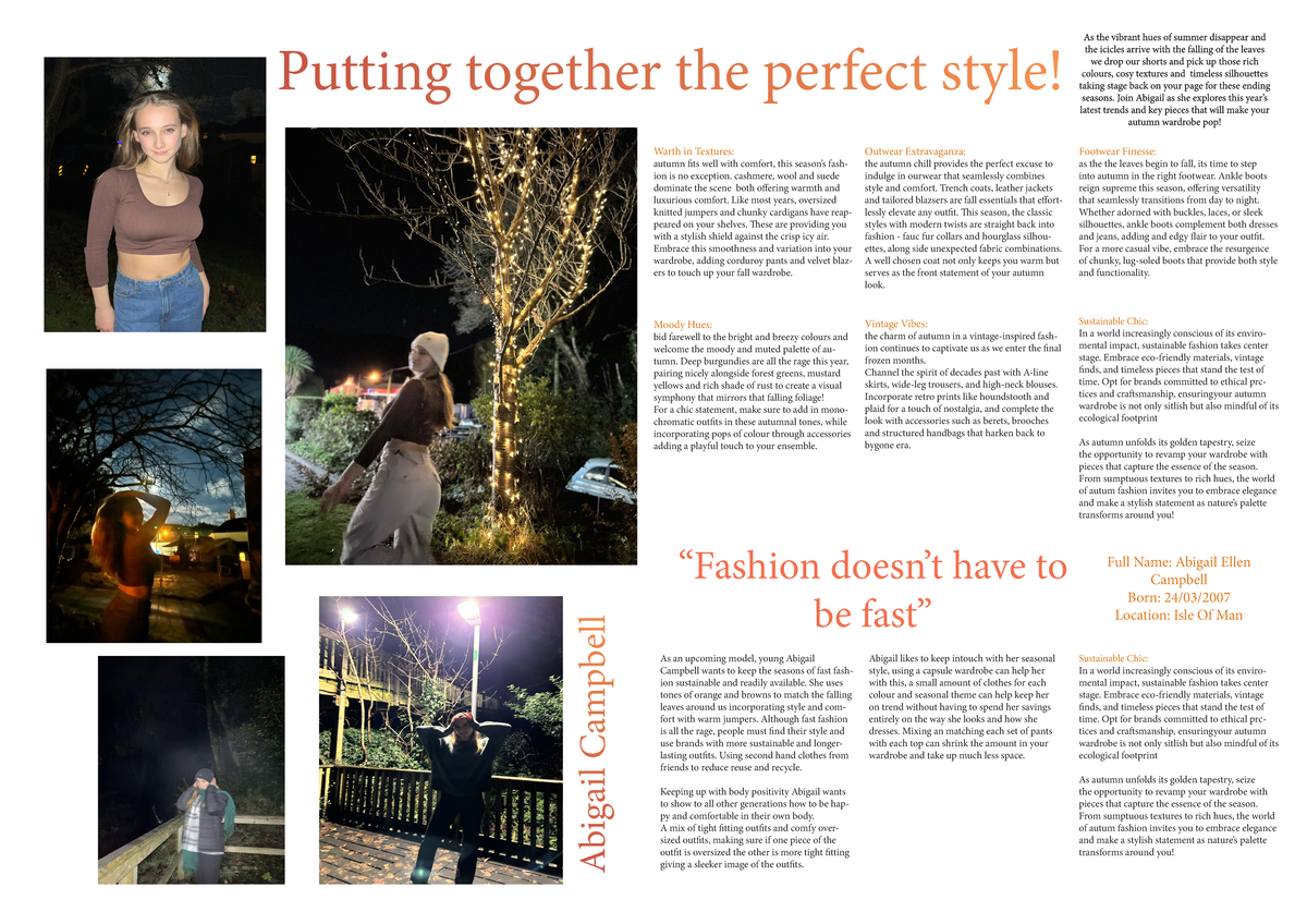 Double page - 13 - Media 2023/24 course work - magazine article - Warth ...