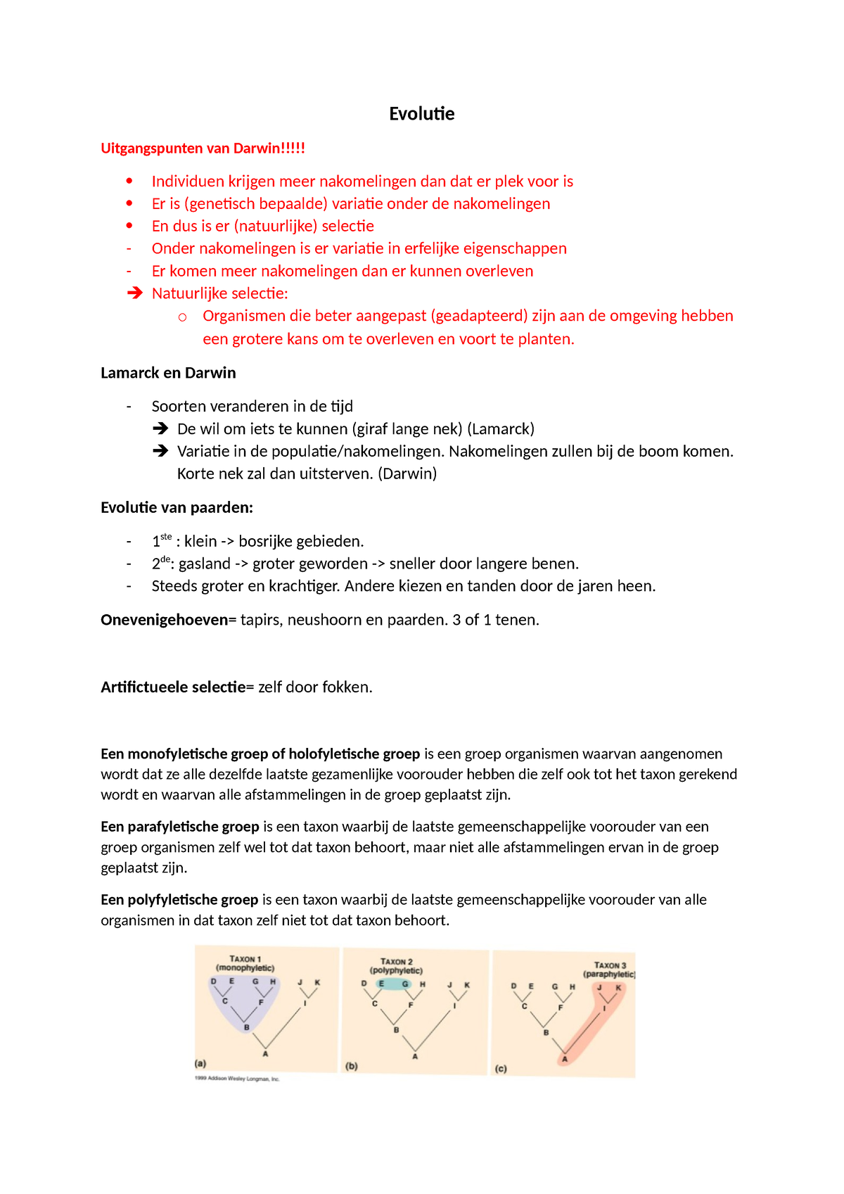 Evolutie Samenvatting Biology A Global Approach Global Edition