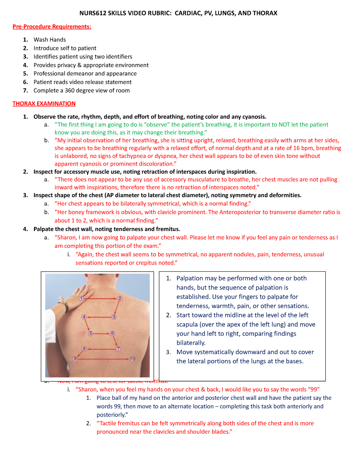 Assessment of Thorax and Lungs - Osmosis Video Library