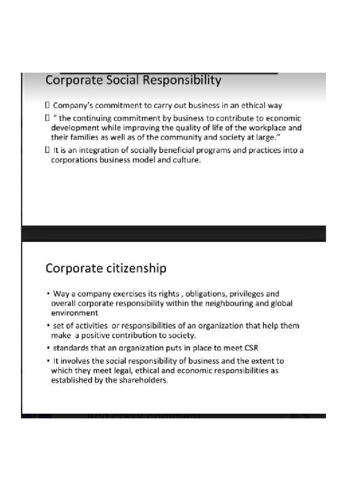 Corporate Social Responsibility,b.com 1st Semester - Business ...