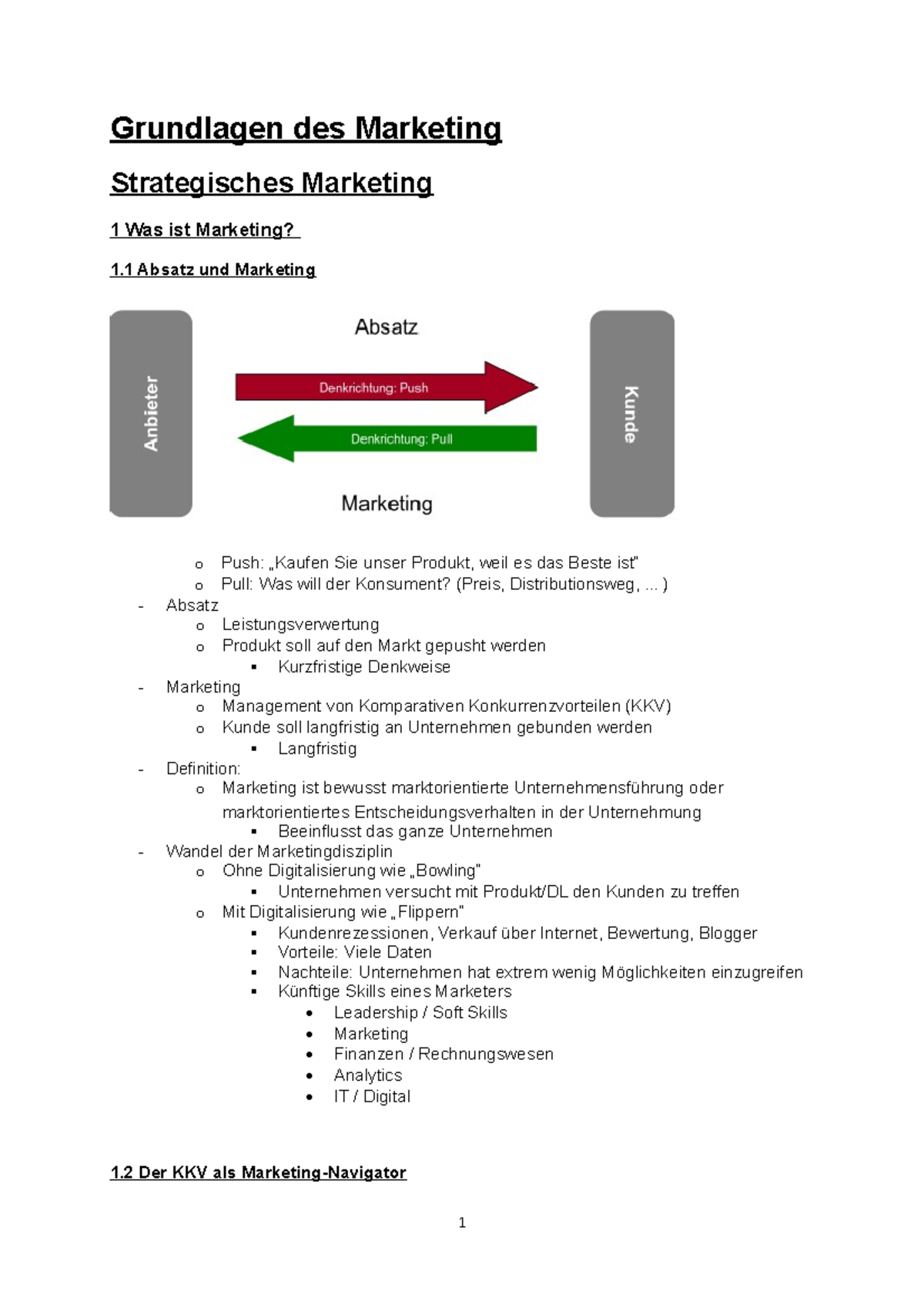 Zusammenfassung Grundlagen Des Marketing - Grundlagen Des Marketing ...