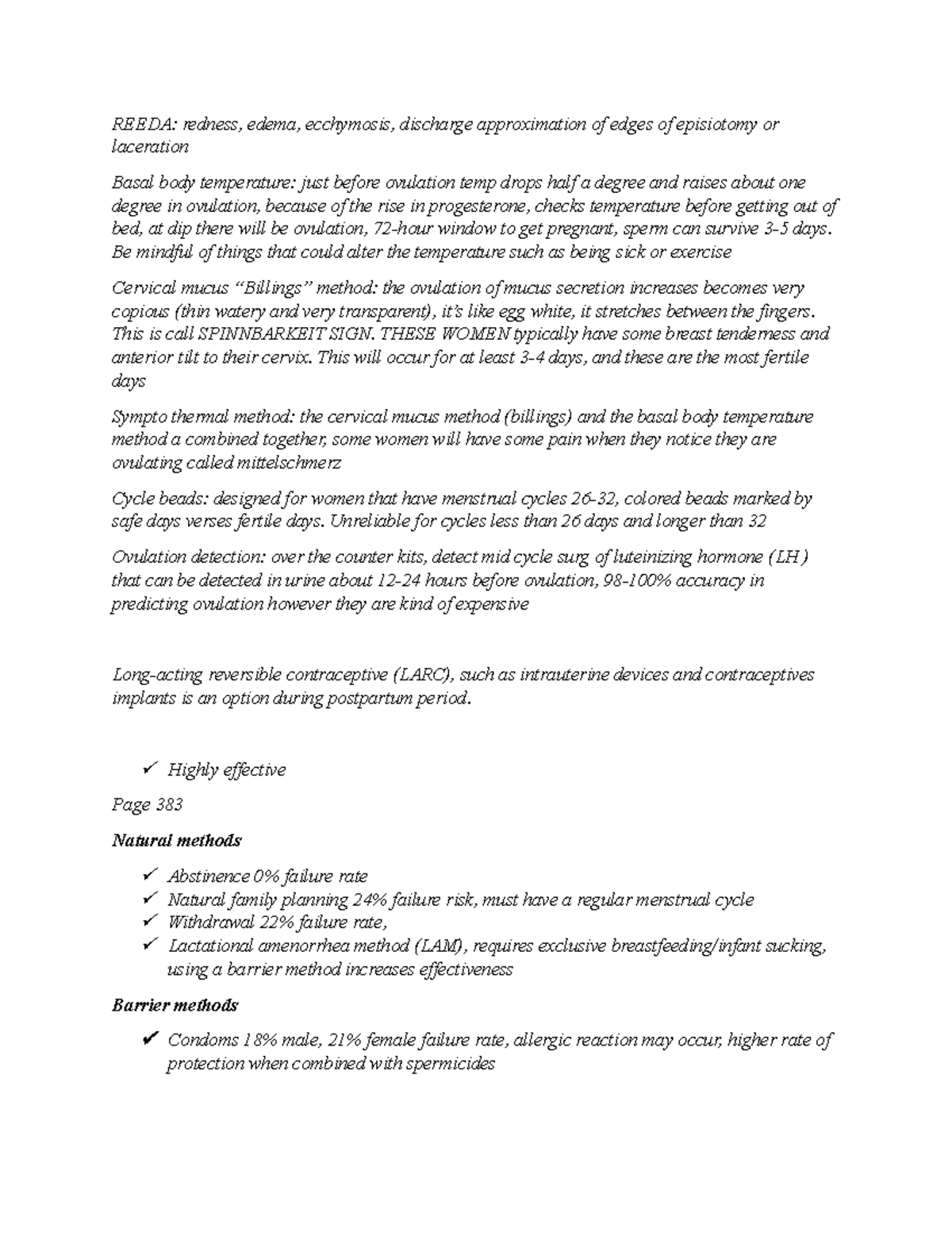 Maternal Exam 3 - Maternity exam 3 south college - REEDA: redness ...