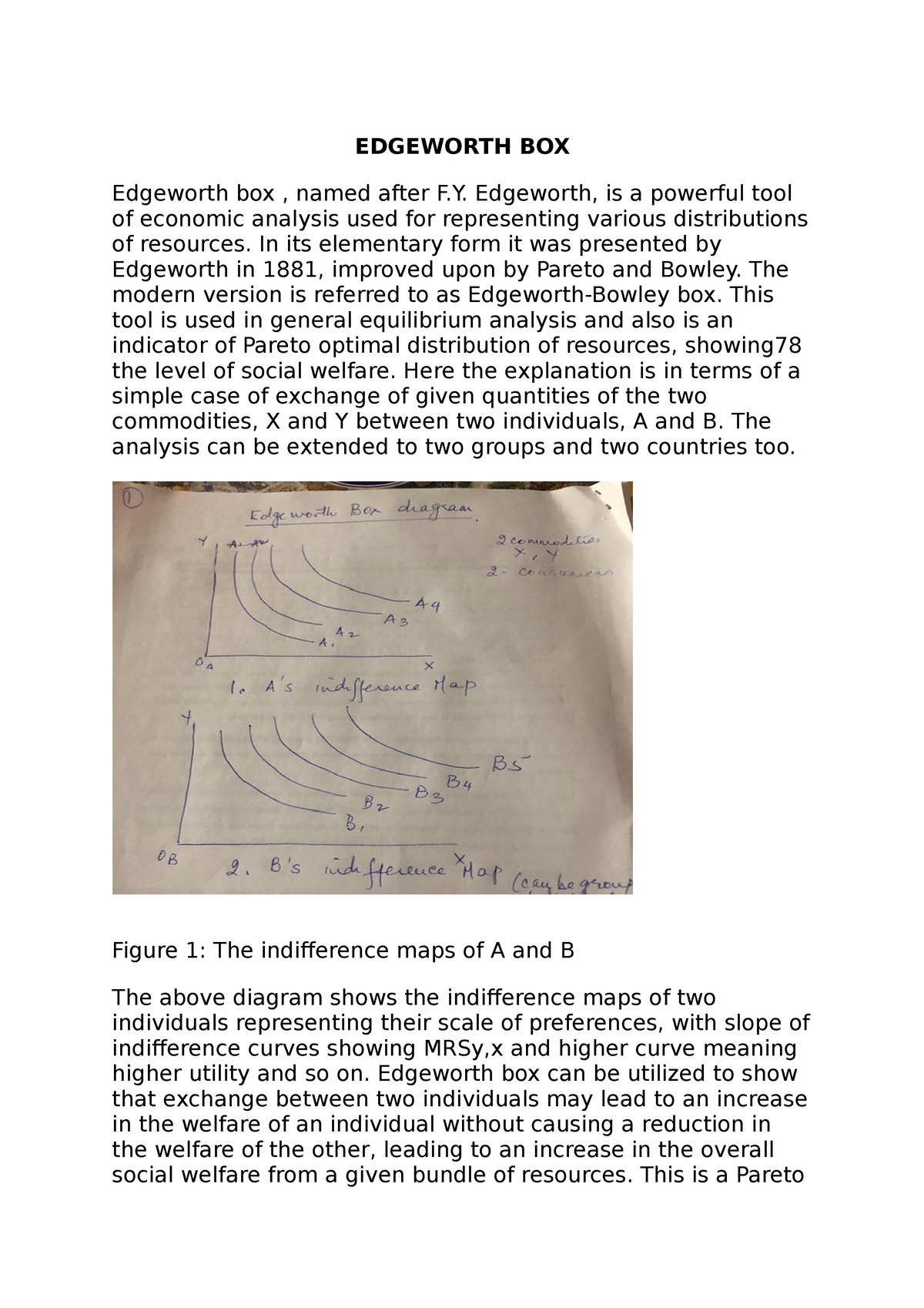 Edgeworth BOX - Microeconomics - EDGEWORTH BOX Edgeworth Box , Named ...