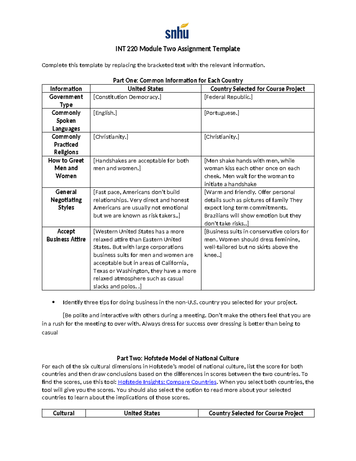 INT 220 Module Two Assignment Template - INT 220 Module Two Assignment ...