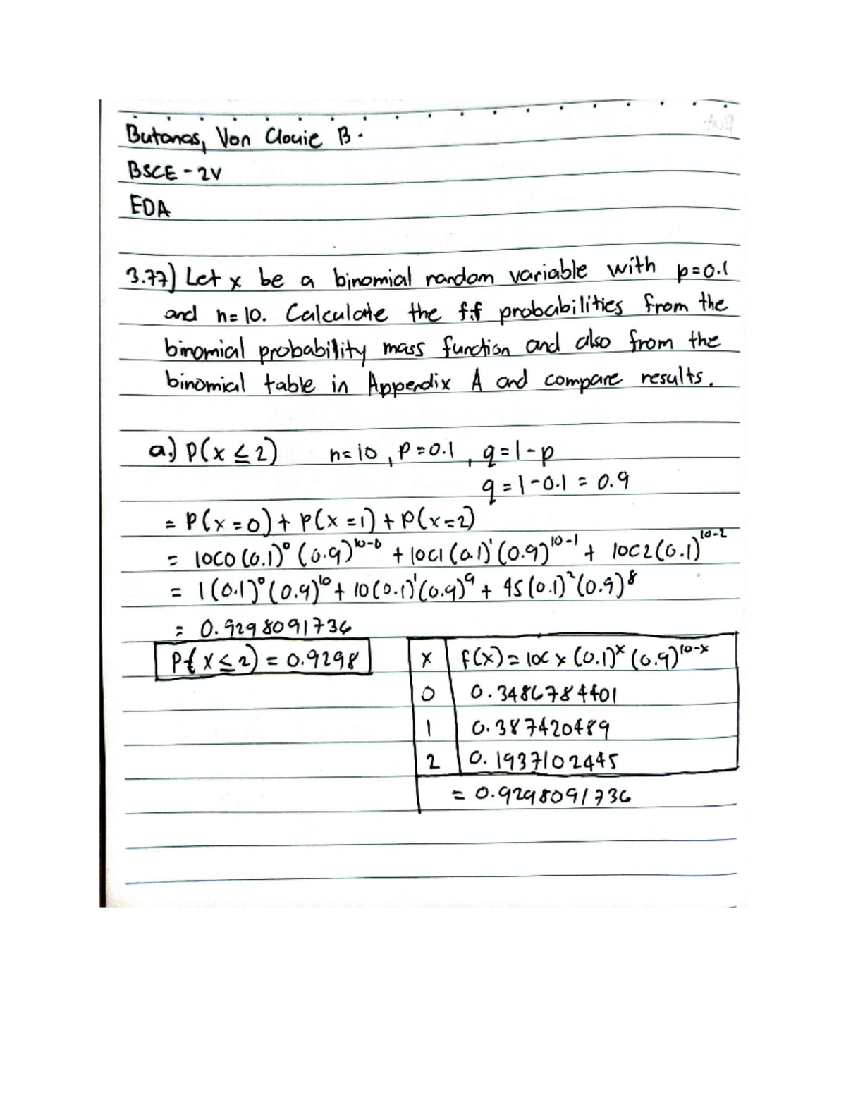Binomial Probability Distribution - Civil Engineering - Studocu
