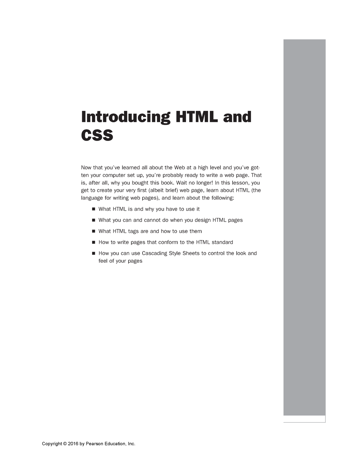 1. Ch2 Part I-Introduction - LESSON 3 Introducing HTML And CSS Now That ...