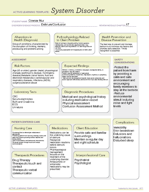 rn dementia case study ati