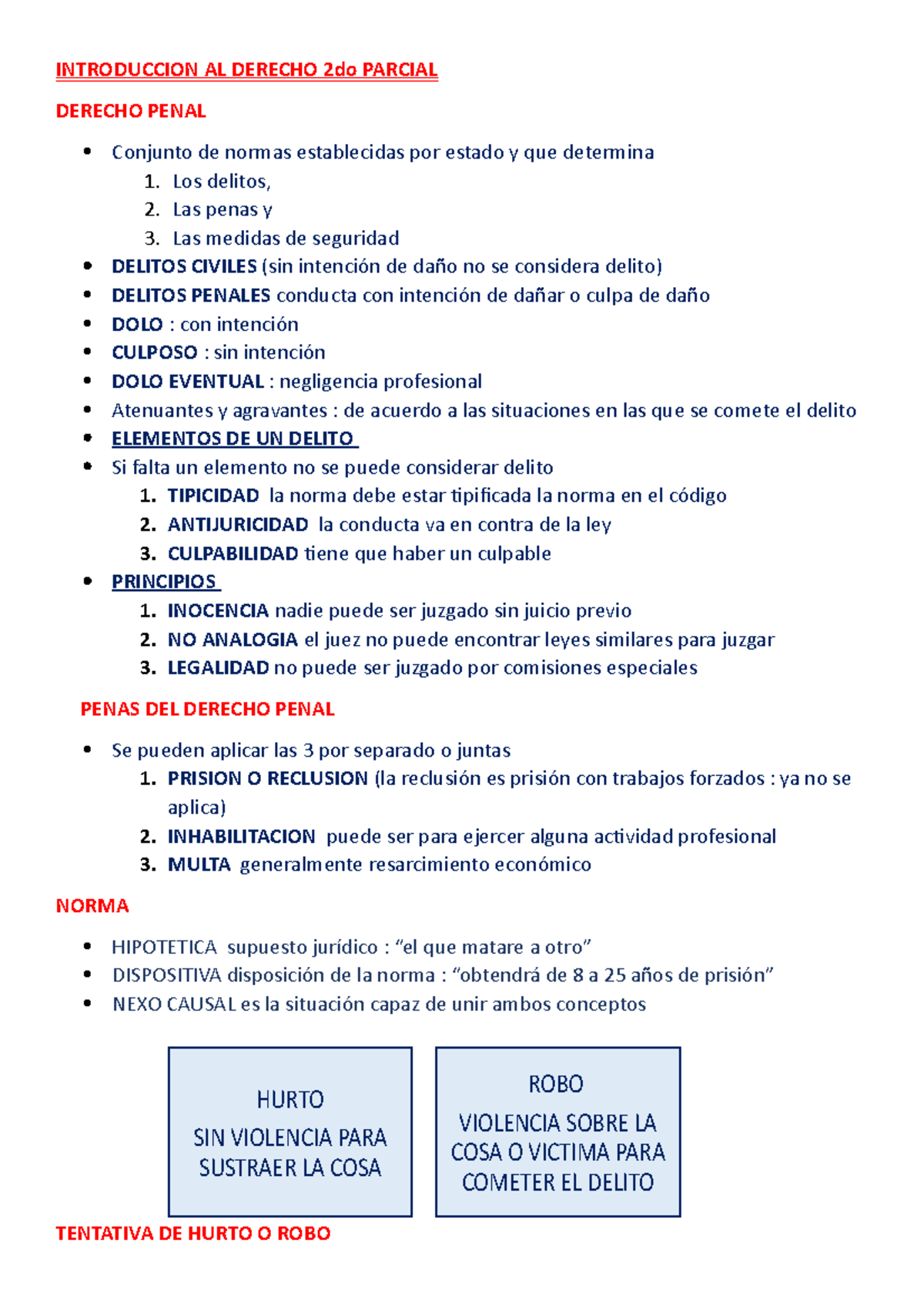 INTRODUCCION AL DERECHO 2do PARCIAL - INTRODUCCION AL DERECHO 2do ...