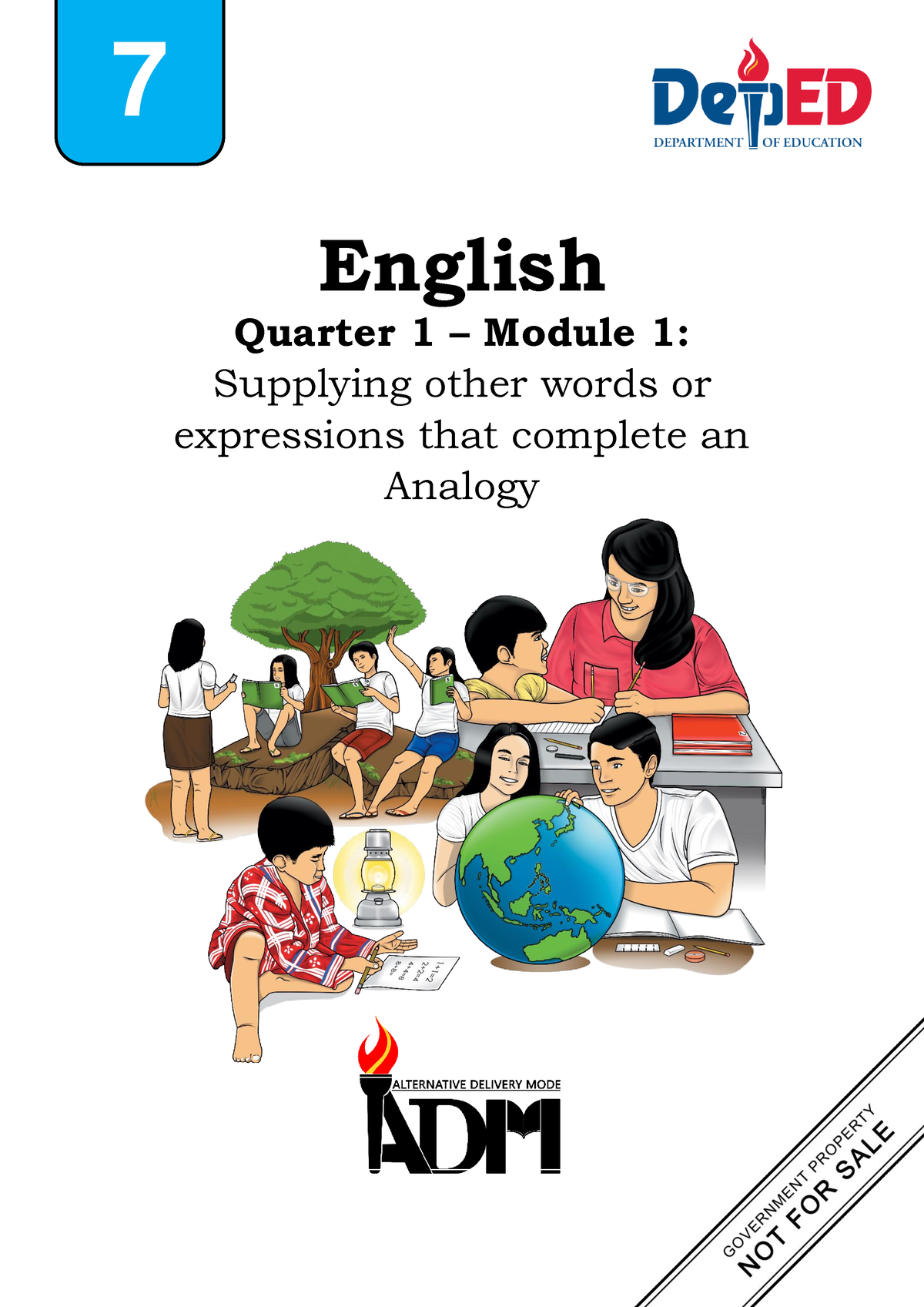 English 7module 1 Pdf None English Quarter 1 Module 1 Supplying Other Words Or 3167