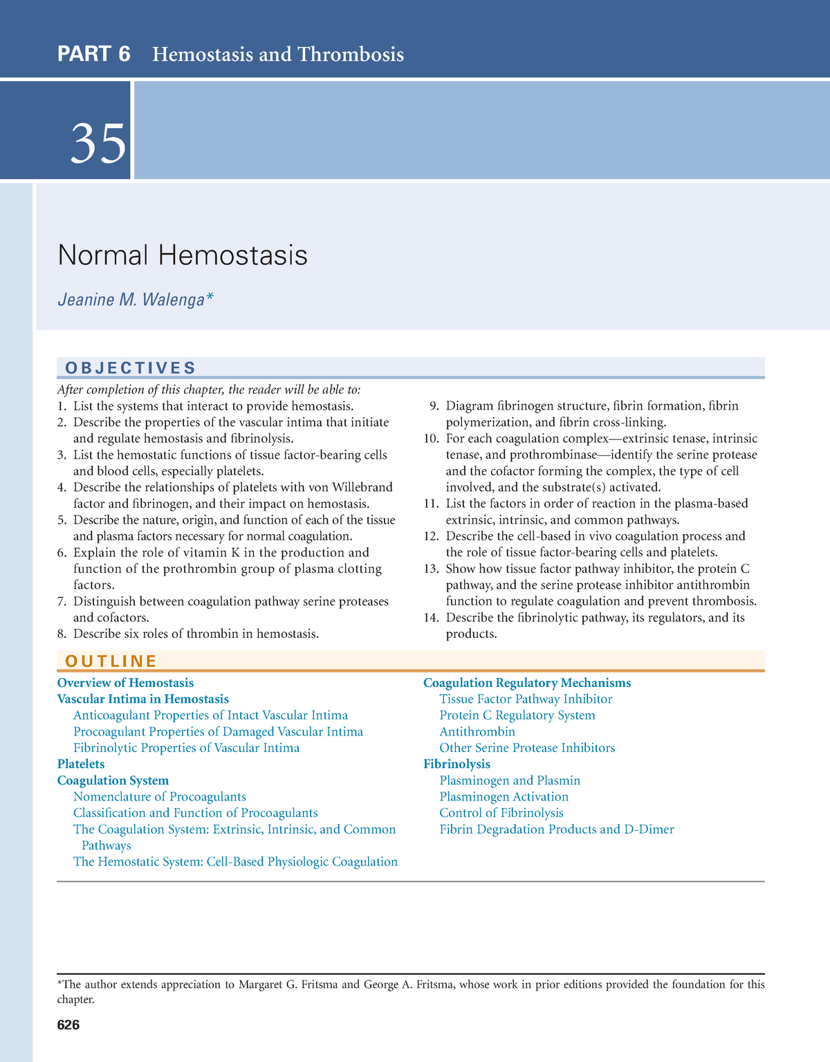 Hematology Rodaks 6th Ed - 626 35 Normal Hemostasis Jeanine M. Walenga ...