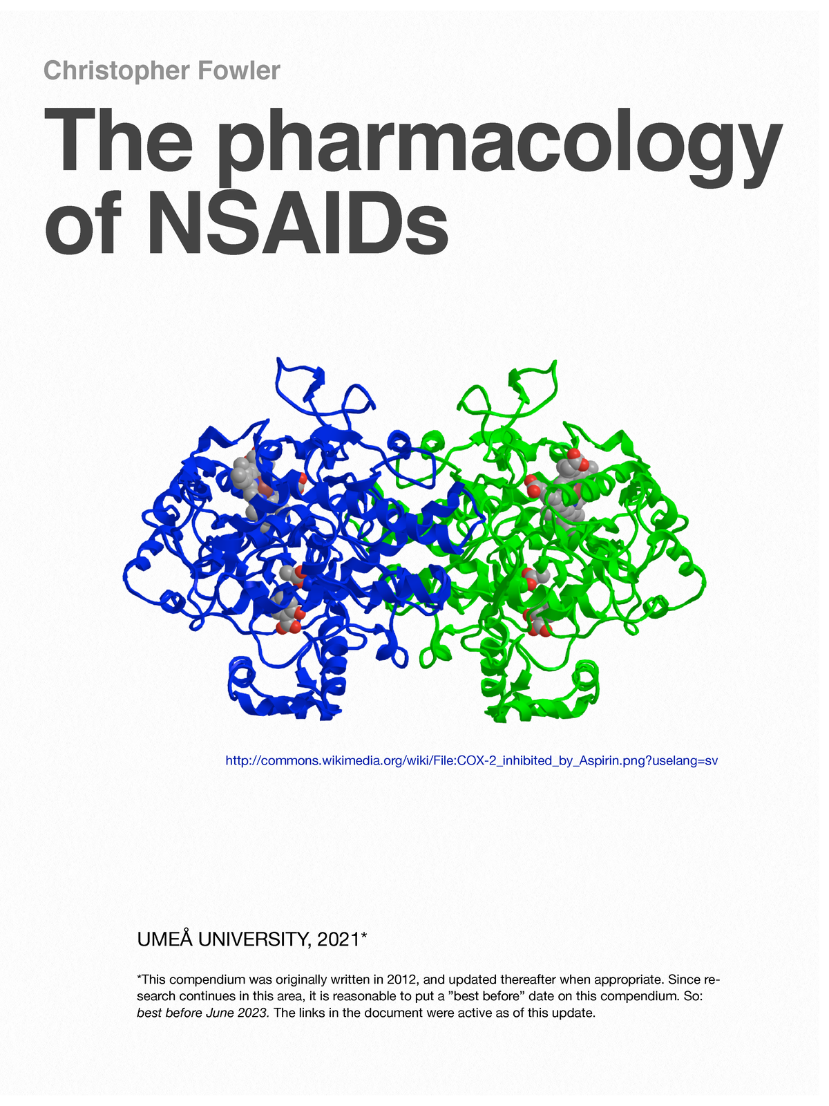 Nsaids compendium rev 2021 - Christopher Fowler The pharmacology of ...