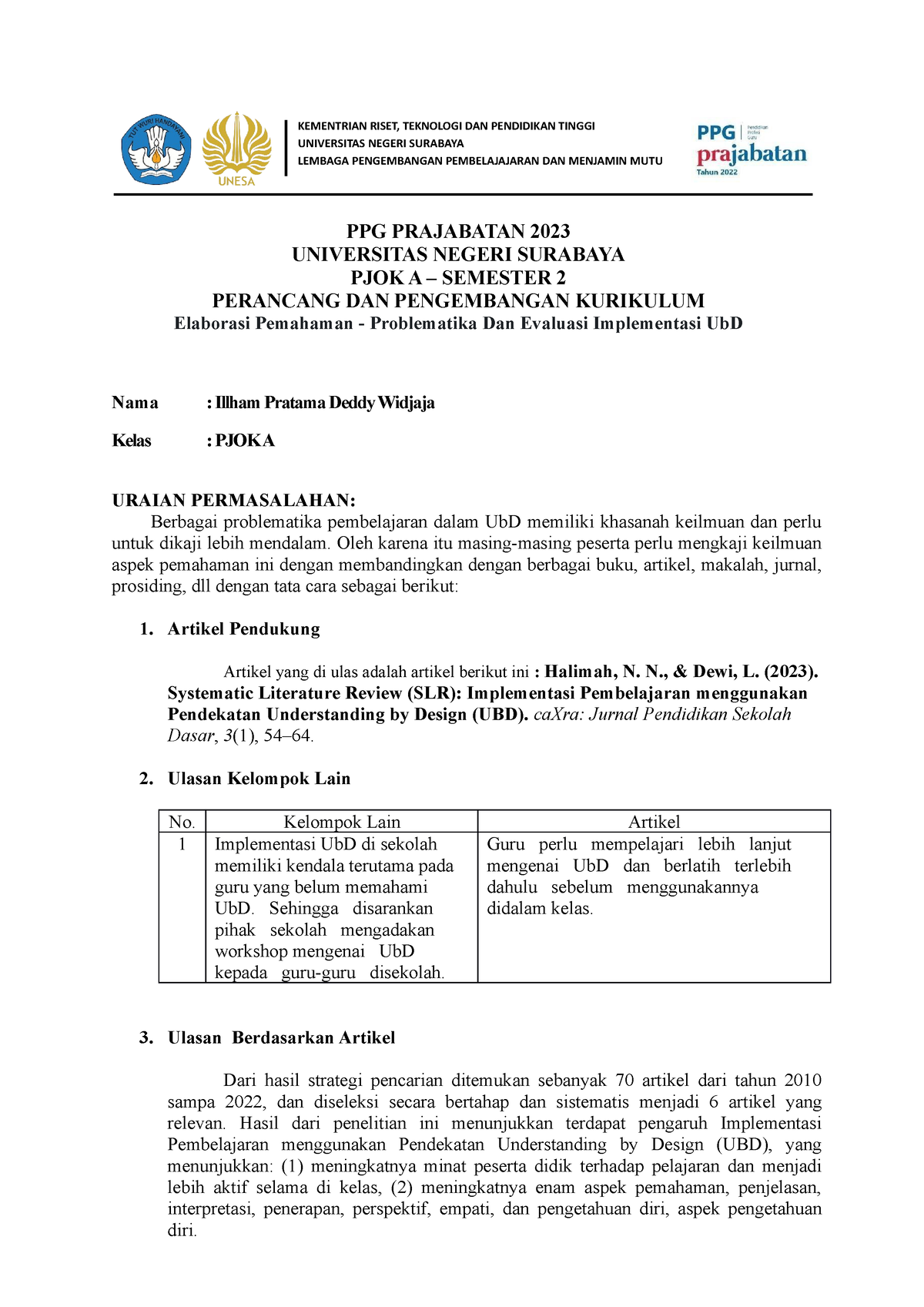 Topik 7 - Elaborasi Pemahaman - KEMENTRIAN RISET, TEKNOLOGI DAN ...