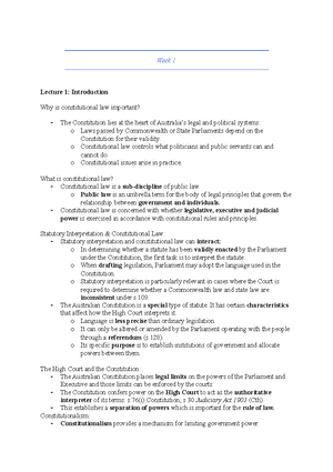 LLB203 Constitutional Law Policy Submission - LWB242 - QUT - Studocu