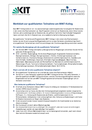 Merkblatt Qualifizierte Teilname