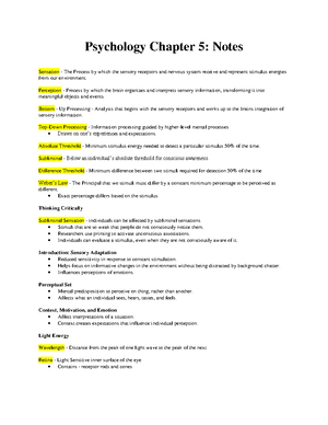 Psychology Chapter 2 Notes - Psychology Chapter 2: Notes Everything ...