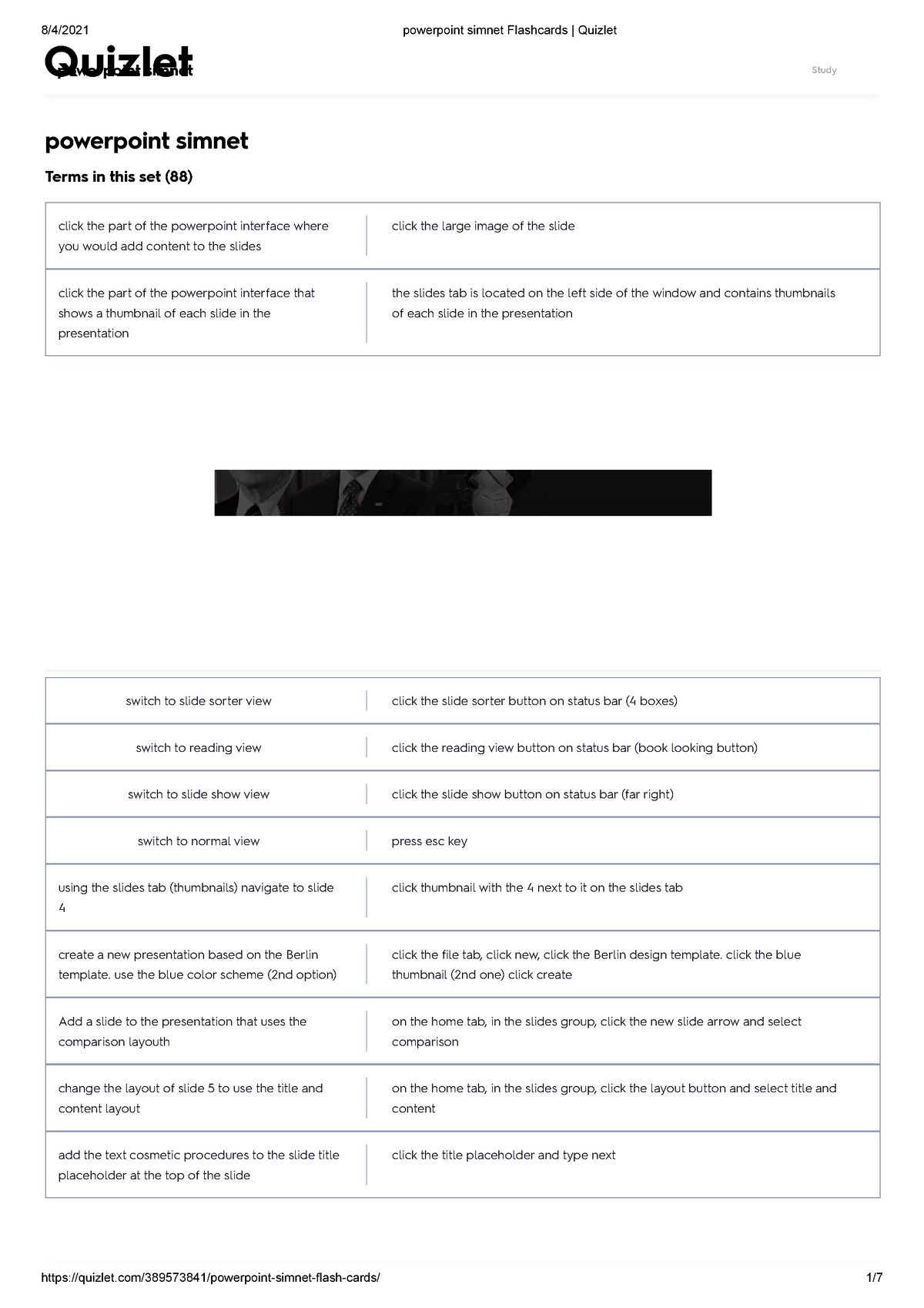 Powerpoint Simnet Flashcards Quizlet - Powerpoint Simnet Other/Computer ...