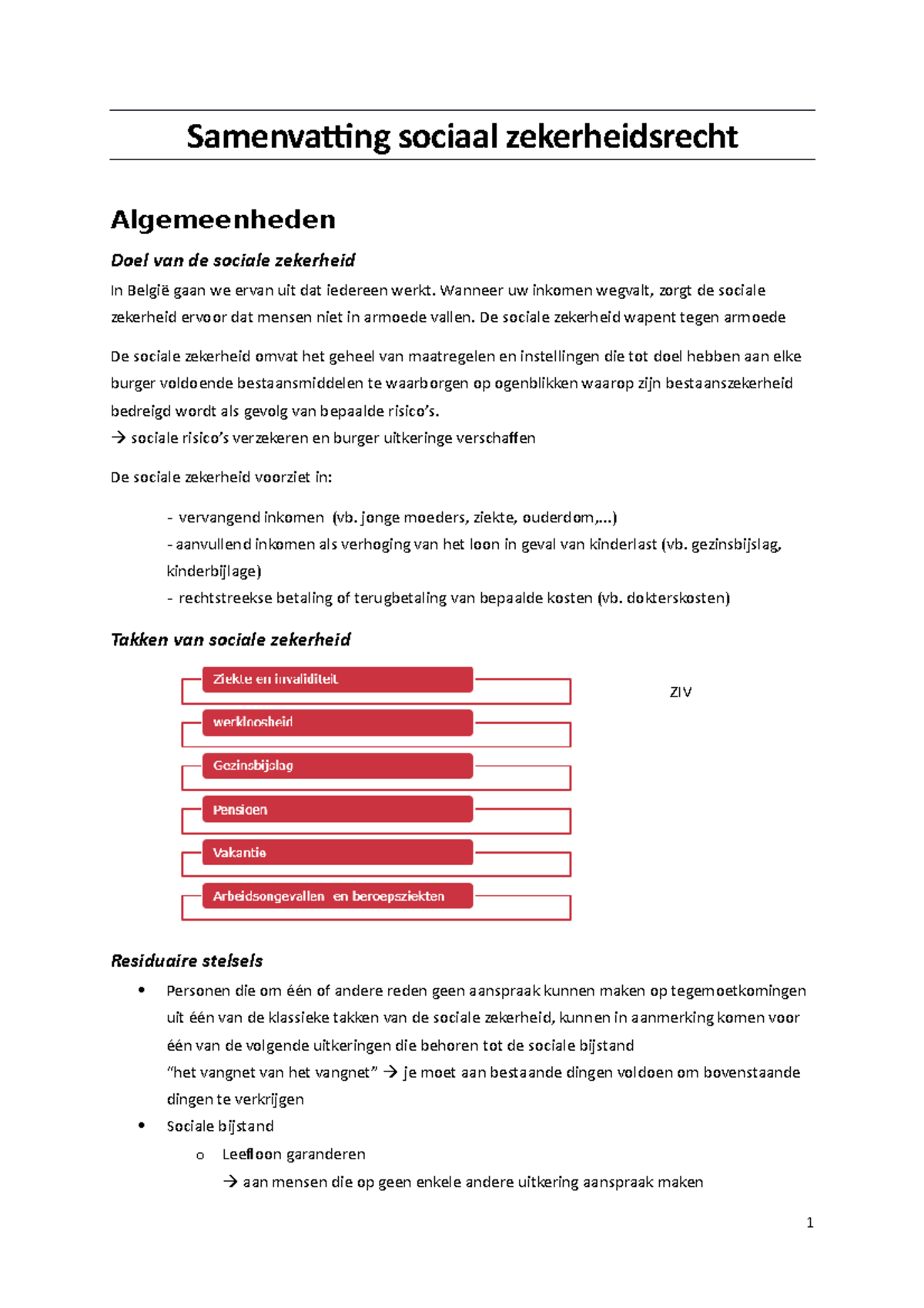 Sociaal Zekerheidsrecht - Wanneer Uw Inkomen Wegvalt, Zorgt De Sociale ...