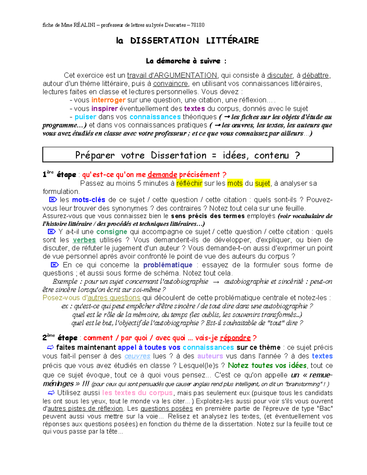 REDACTION D UNE DISSERTATION LITT RAIRE visual data 6