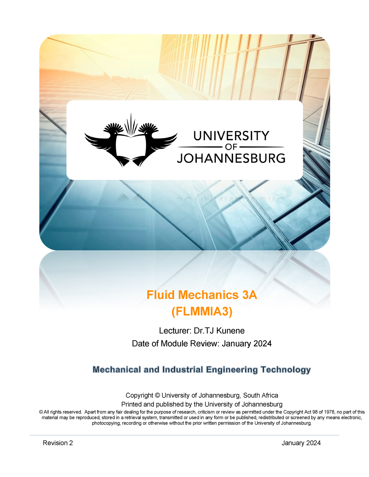 Learner Guide for Fluid Mechanics 3A - Flmmi 3A - Updated Revison 2 ...