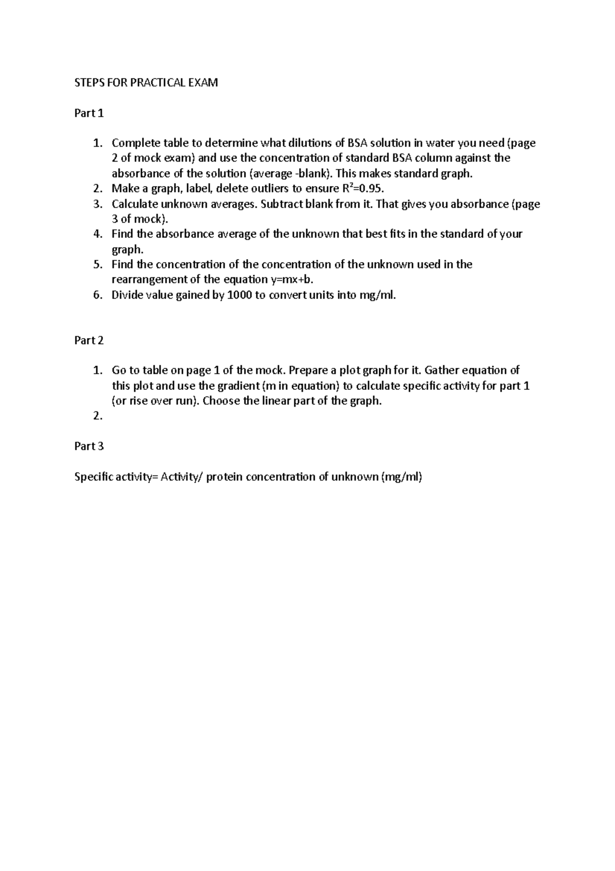 Steps FOR Practical EXAM - STEPS FOR PRACTICAL EXAM Part 1 Complete