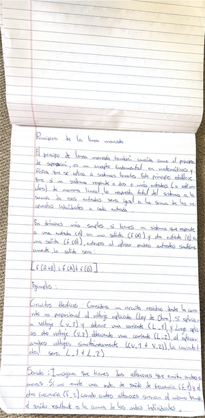 Principios de la línea marcada - ) obteniendo una corriente al oplicar ...