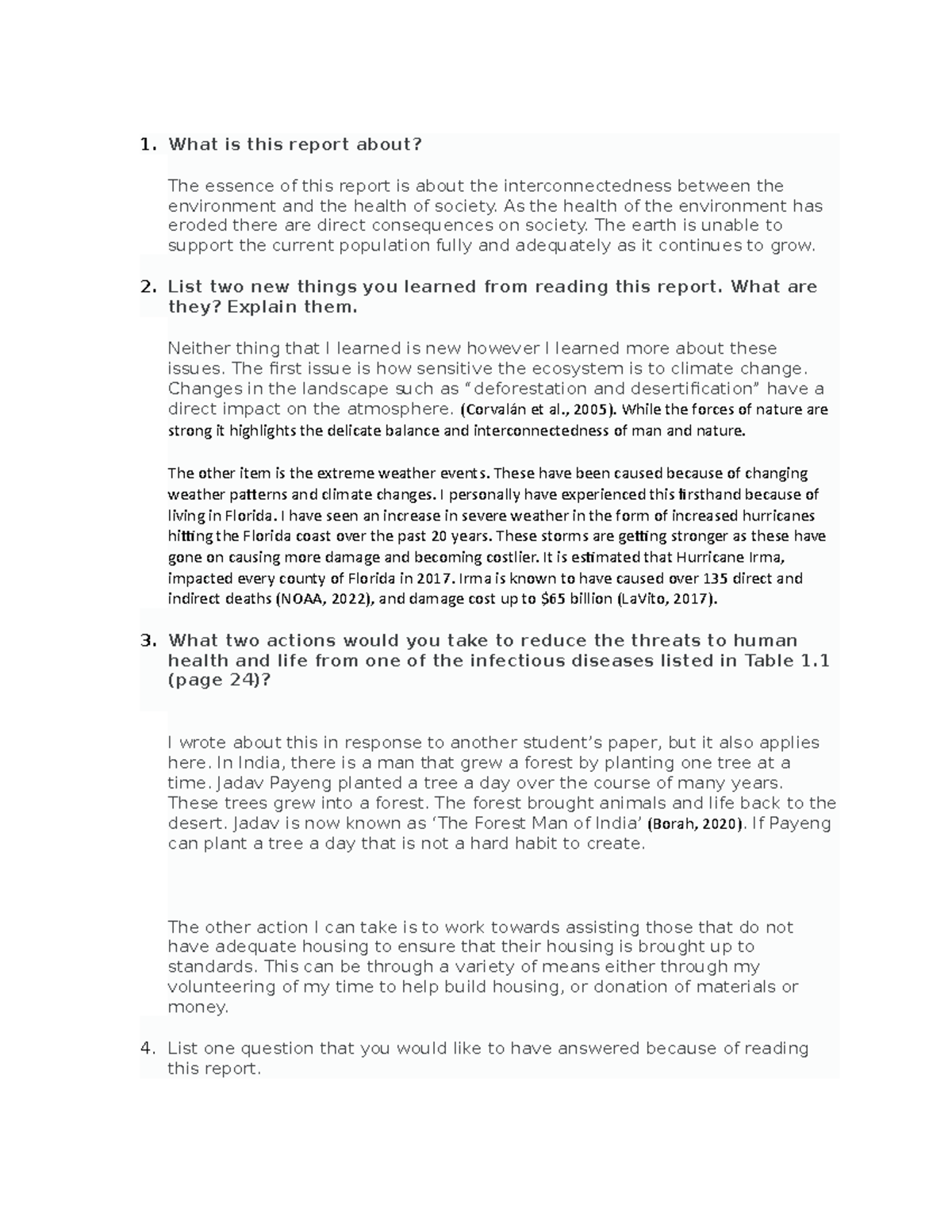 Week 4 - Discussion - What is this report about? The essence of this ...