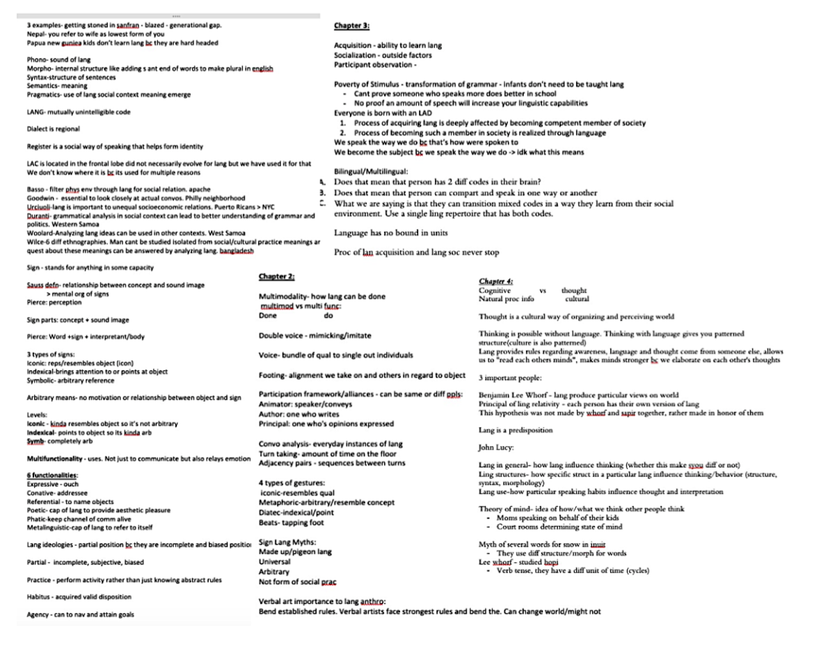 Anth104review and notes - ANTH 104 - QC CUNY - Studocu