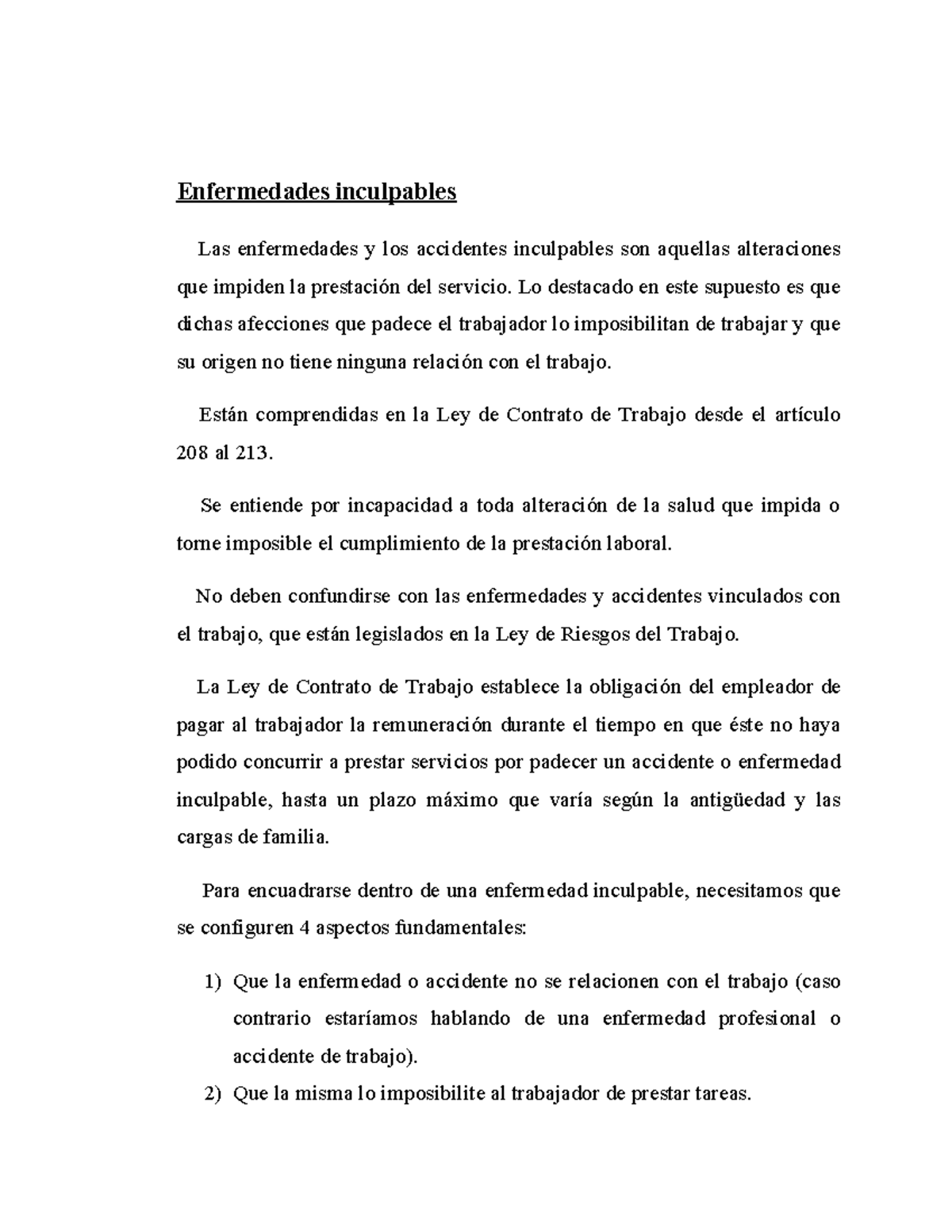 Enfermedades inculpable 1 - Enfermedades inculpables Las enfermedades y ...