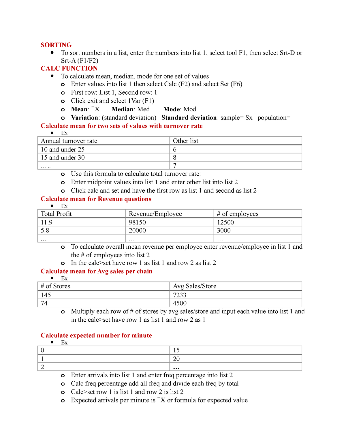 calculator-functions-formula-page-for-qms210-sorting-to-sort-numbers-in-a-list-enter-the