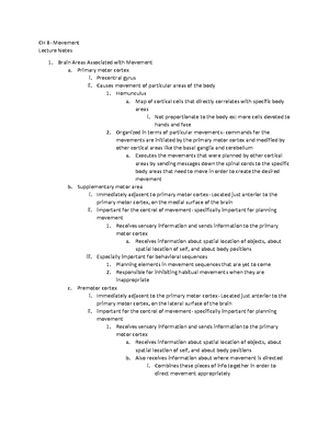 Chapter 2 (neurons) Lecture Notes - Chapter 2- Neurons/Neural ...