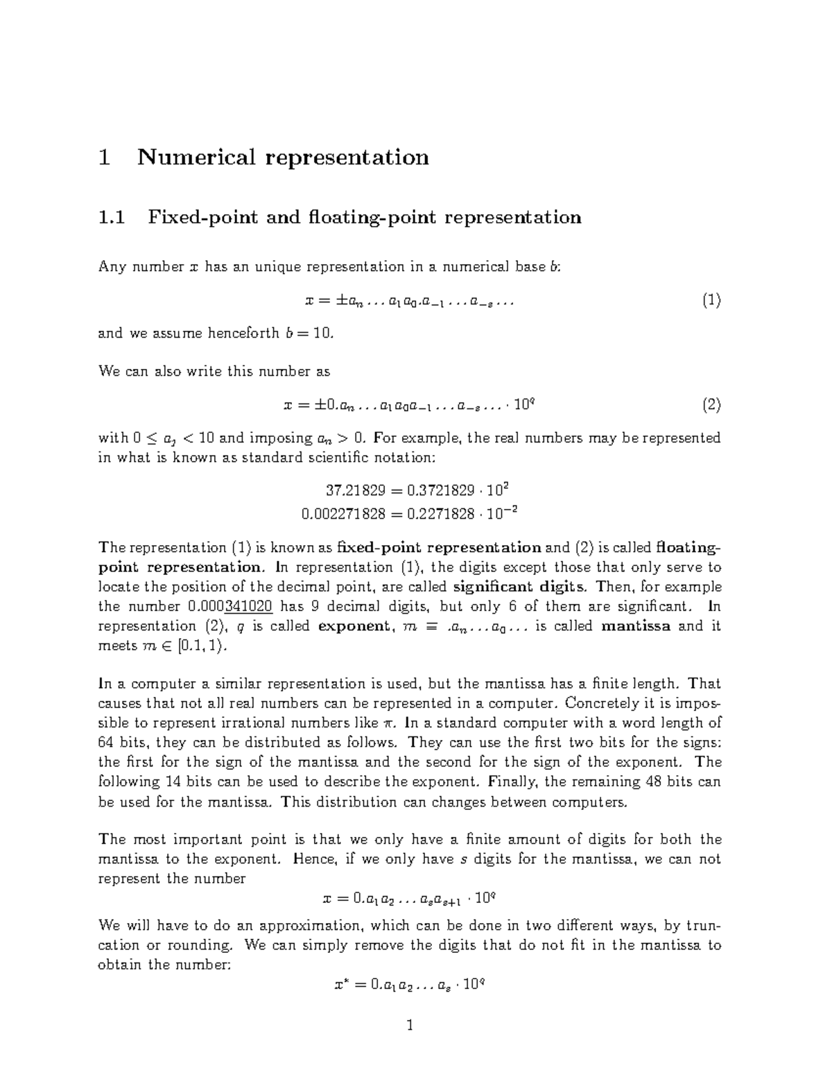 errors-and-propagation-1-numerical-representation-1-fixed-point-and