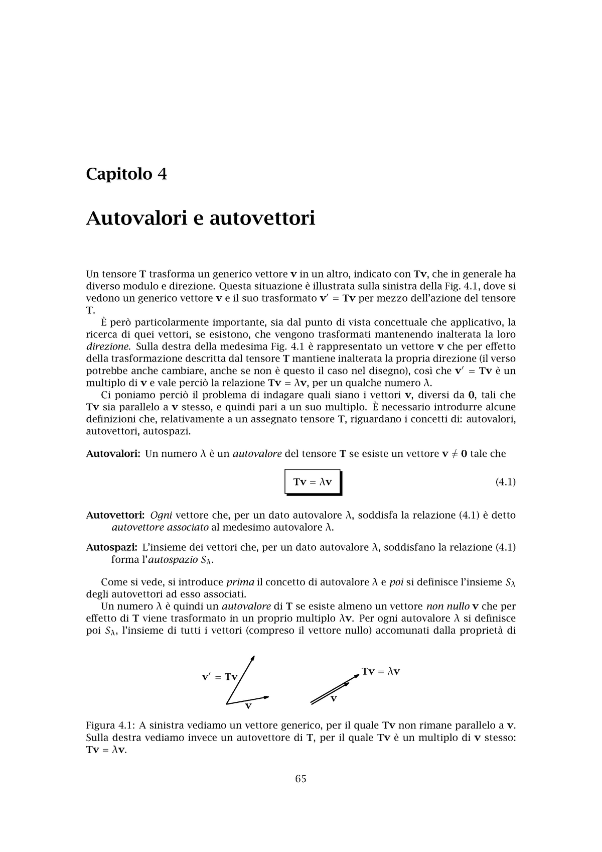 Autovalori E Autovettori - Questa Situazione è Illustrata Sulla ...