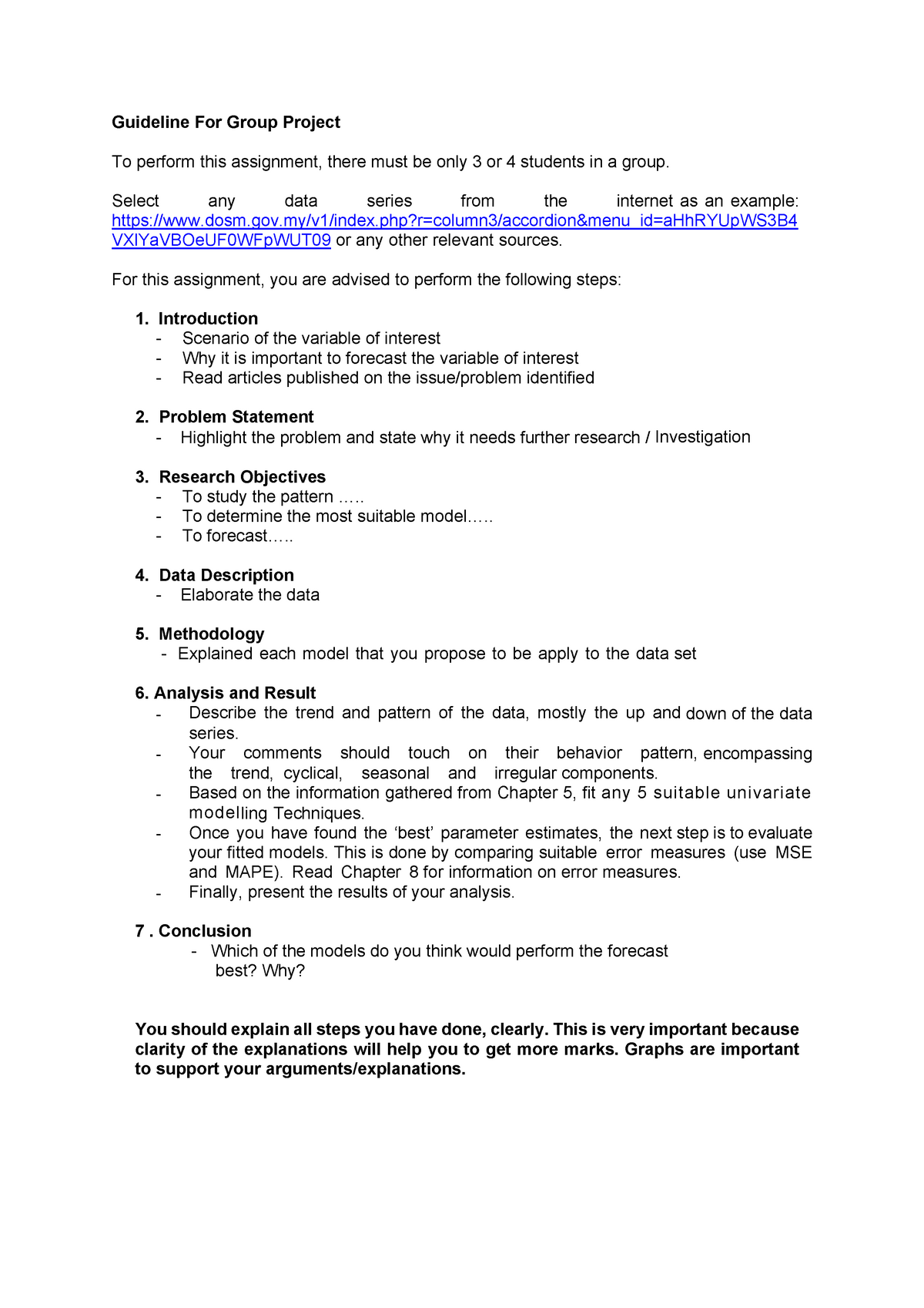 20214 Guideline For Group Project - Guideline For Group Project To ...