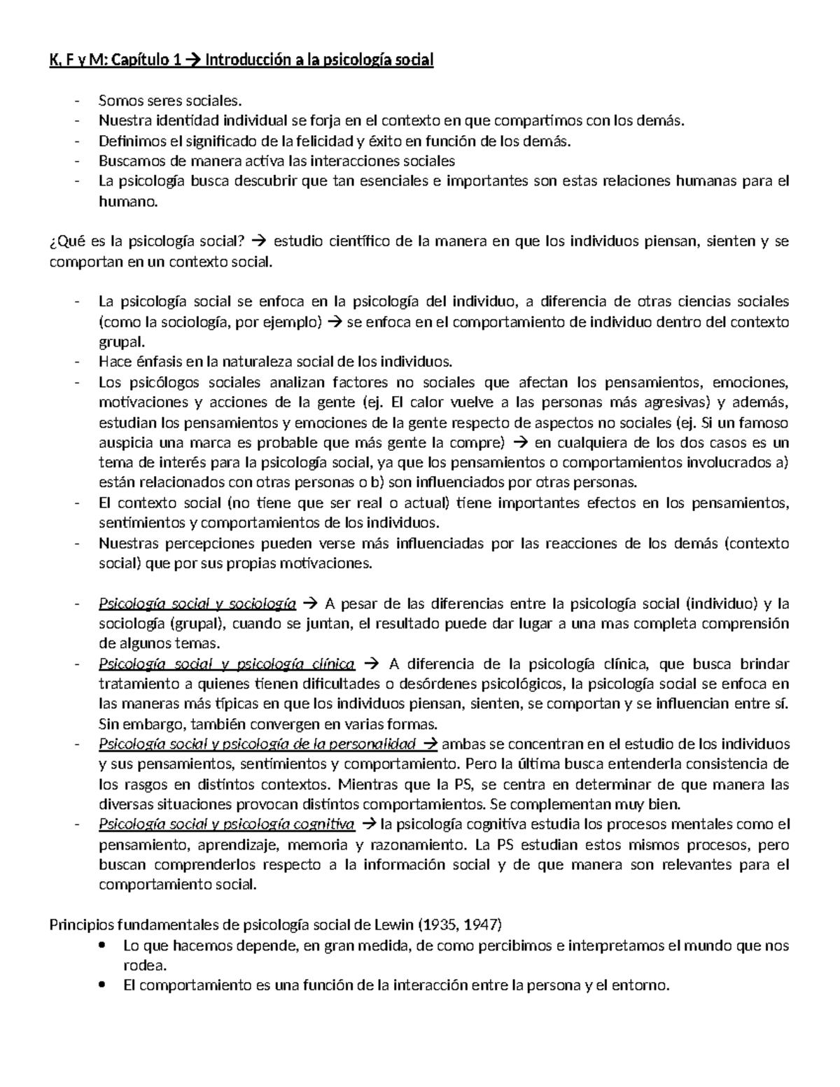 1 y 2. K,F y M- capitulo 1 y 2 - K, F y M: Capítulo 1 Introducción a la ...