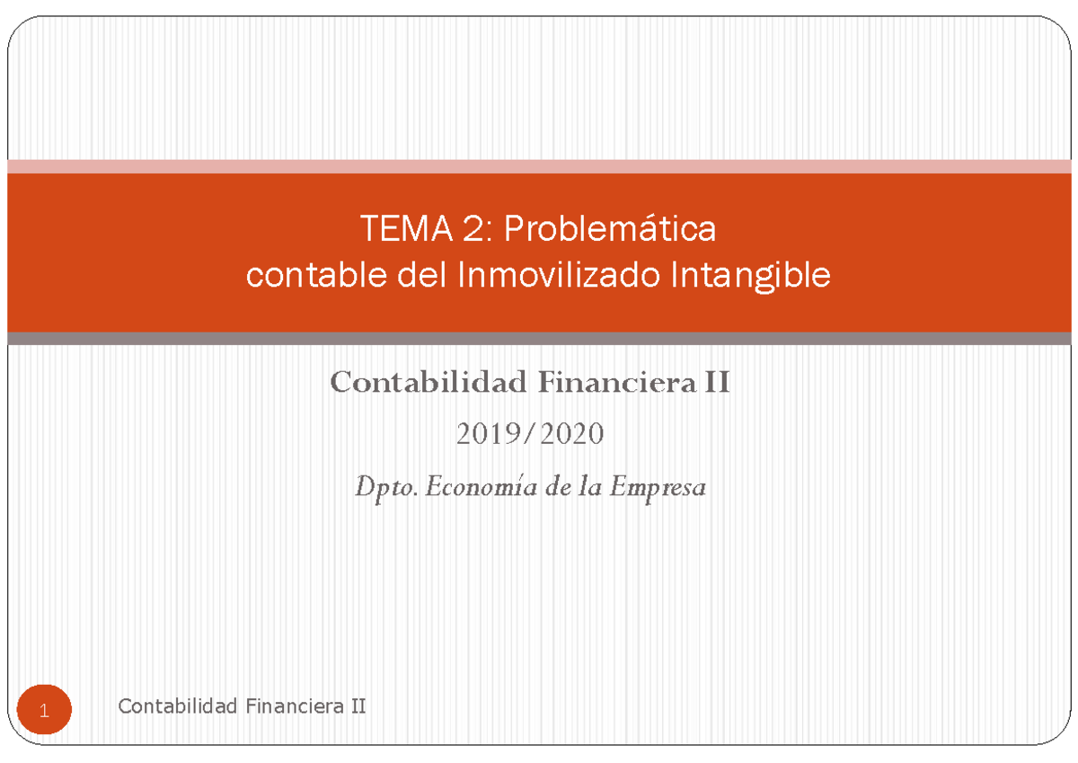 Tema 2 - Apuntes 2 - Contabilidad Financiera II - URJC - Studocu