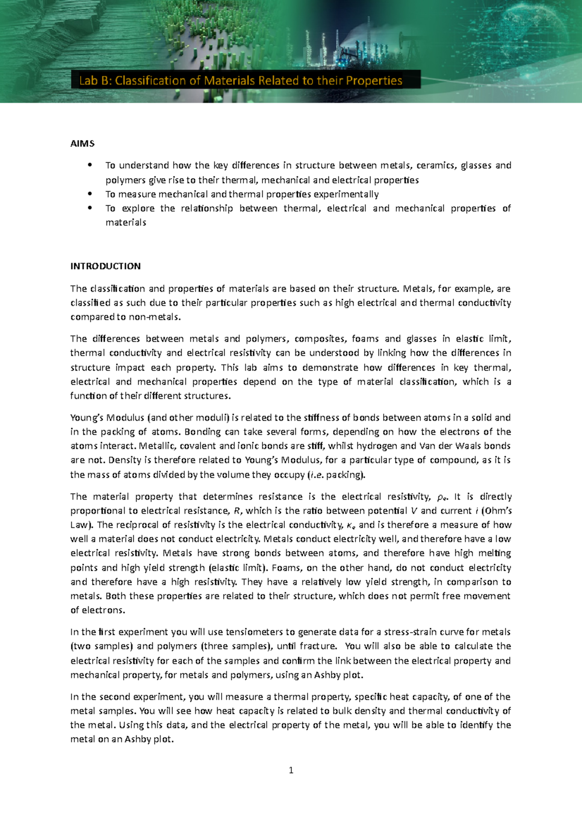 Lab B Worksheet - What Is Required For Lab B - AIMS To Understand How ...