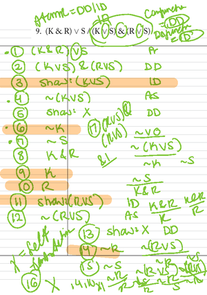 [Solved] For each of the following sentences of LSL specify an ...