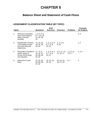 Ch05-solutions - Accounting Principles 13th Edition Chapter 5 Solutions ...