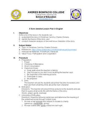 AP4 3rd Q Sesyon 3 - Detailed Lesson Plan - I. LAYUNIN A Pangnilalaman ...