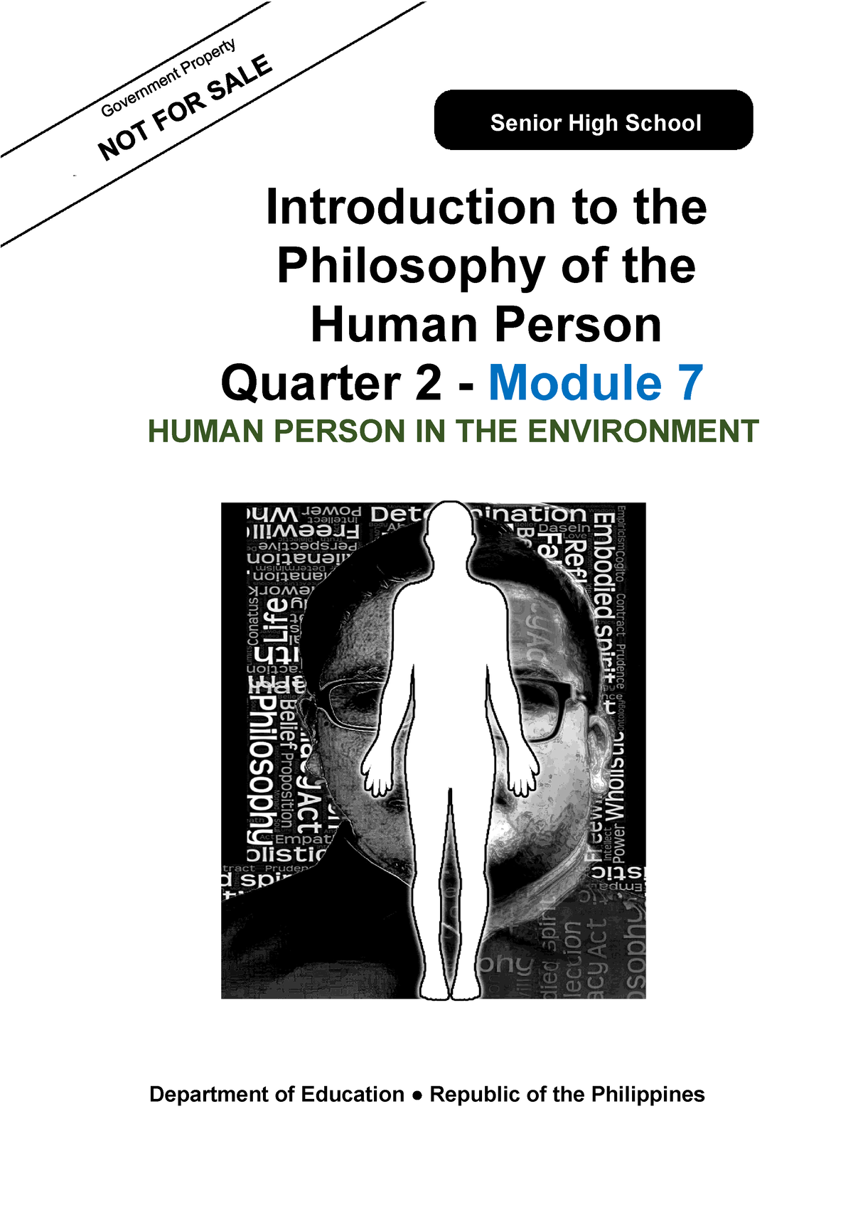 Introduction To The Philosophy Of The Human Person Quarter 2 Module 7 Human Person In The 5863