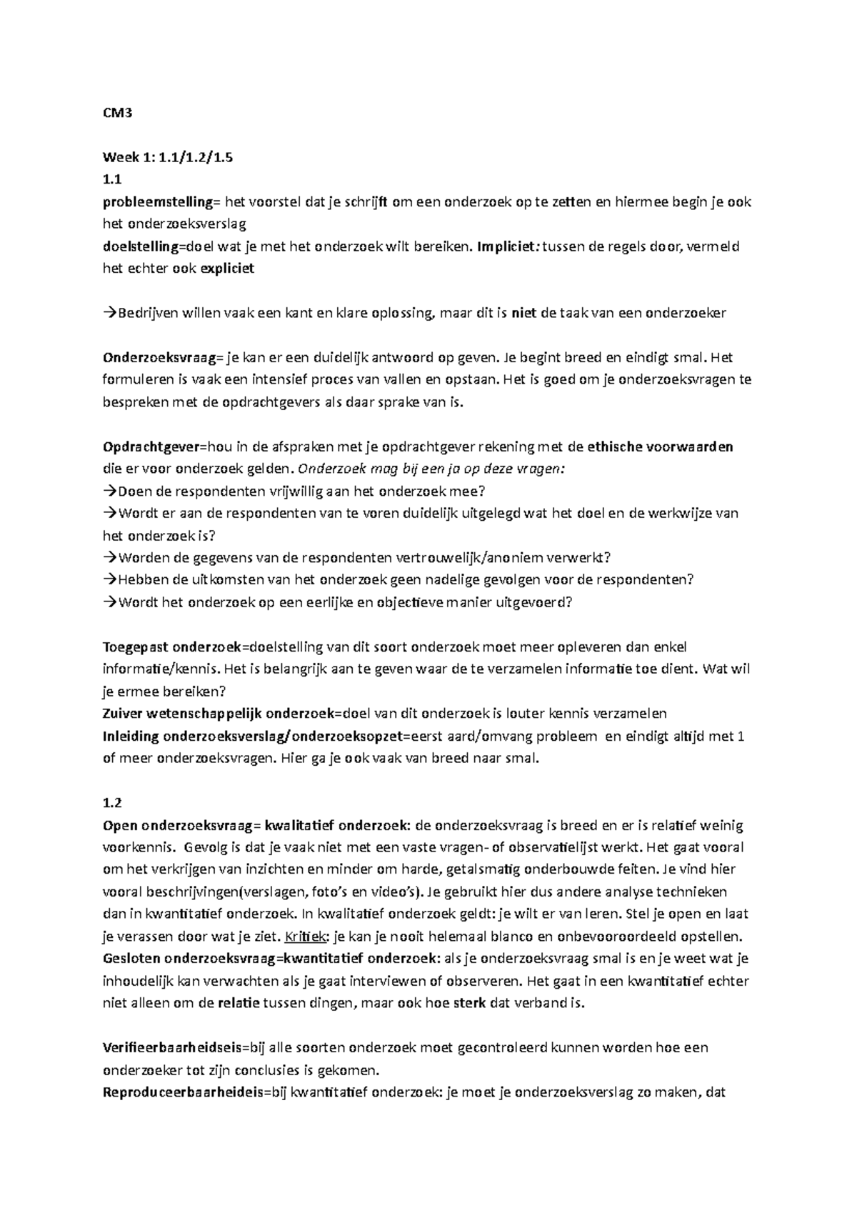 Psychologie Van Arbeid En Organisatie Onderzoek Samenvatting Cm Sv