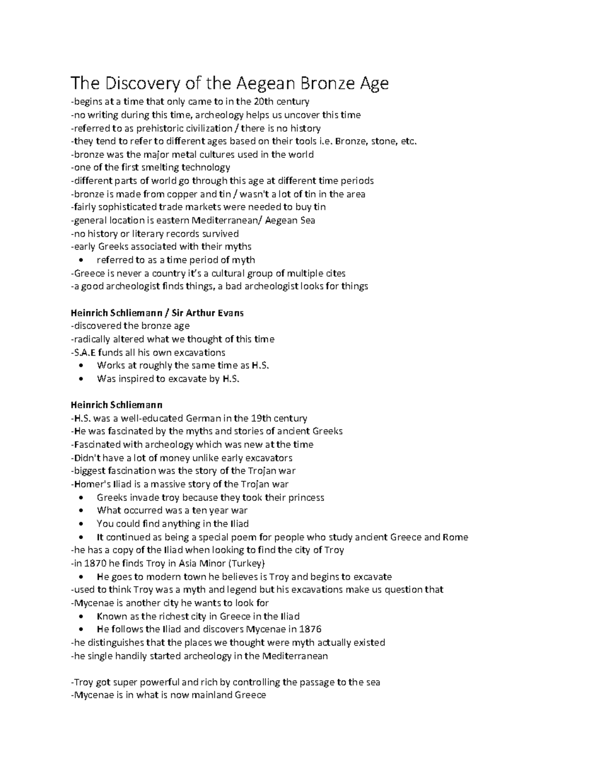 The Discovery of the Aegean Bronze Age The Discovery of the Aegean Bronze Age begins at a