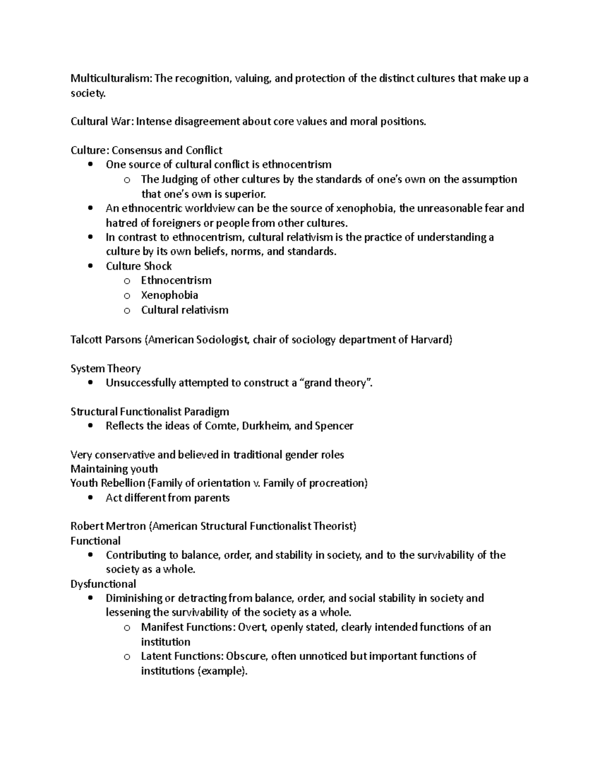 Soc 101 Part 13 - Professor: Russell Castro - Multiculturalism: The ...