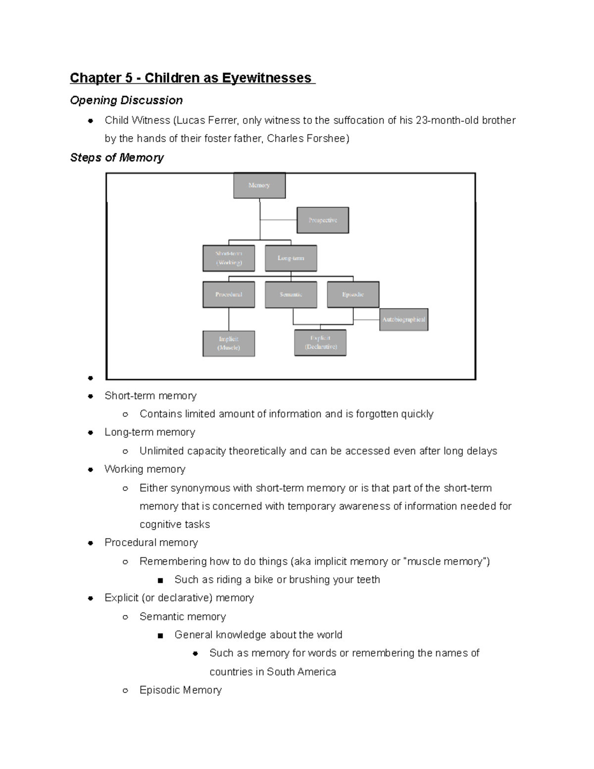 Children And Crime - Chapter 5 (Notes) - Chapter 5 - Children As ...