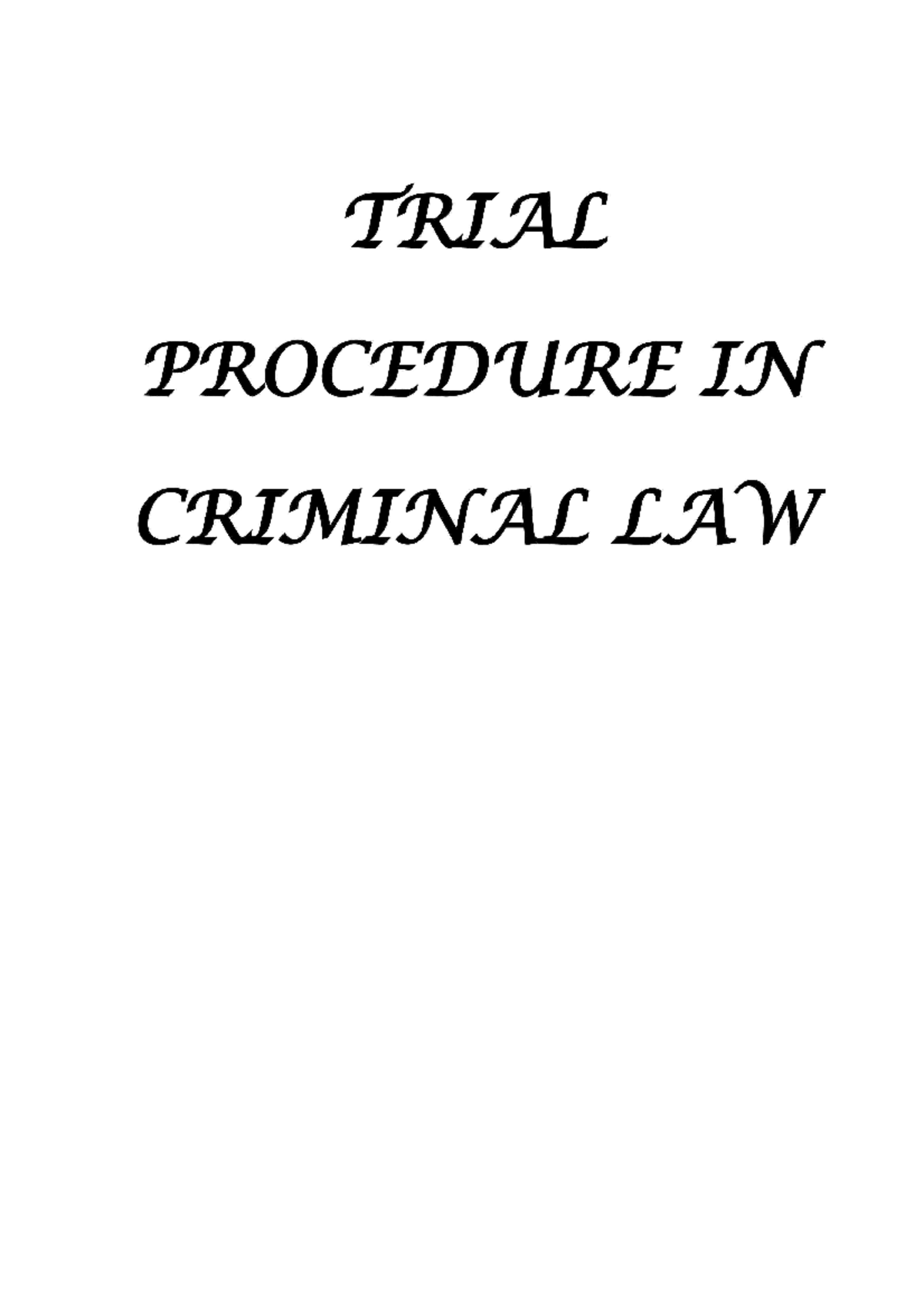 trial-procedure-in-criminal-law-in-india-law-of-insurance-studocu