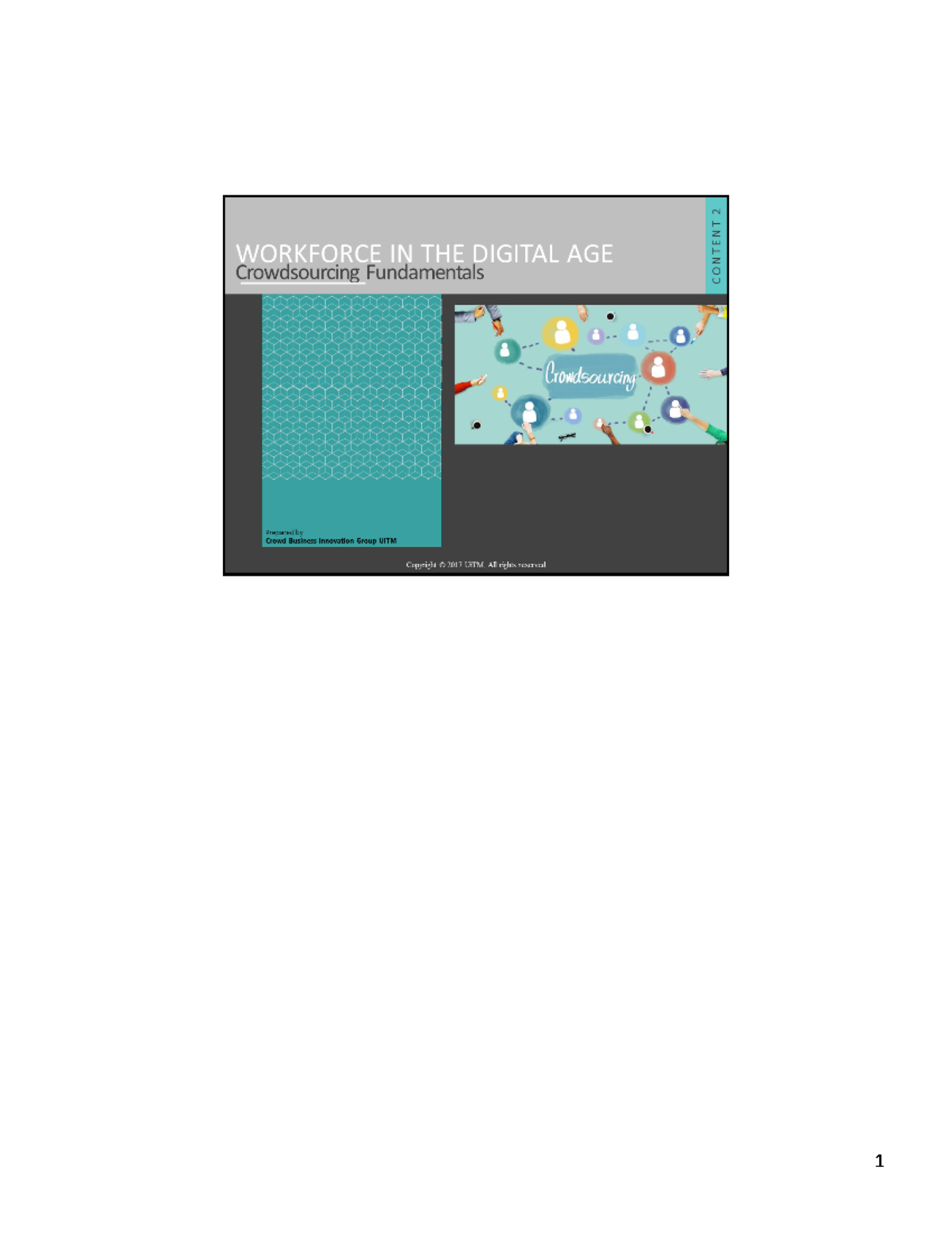 Content 2 :Crowdsourcing Fundamentals Notes included 5 platforms ...
